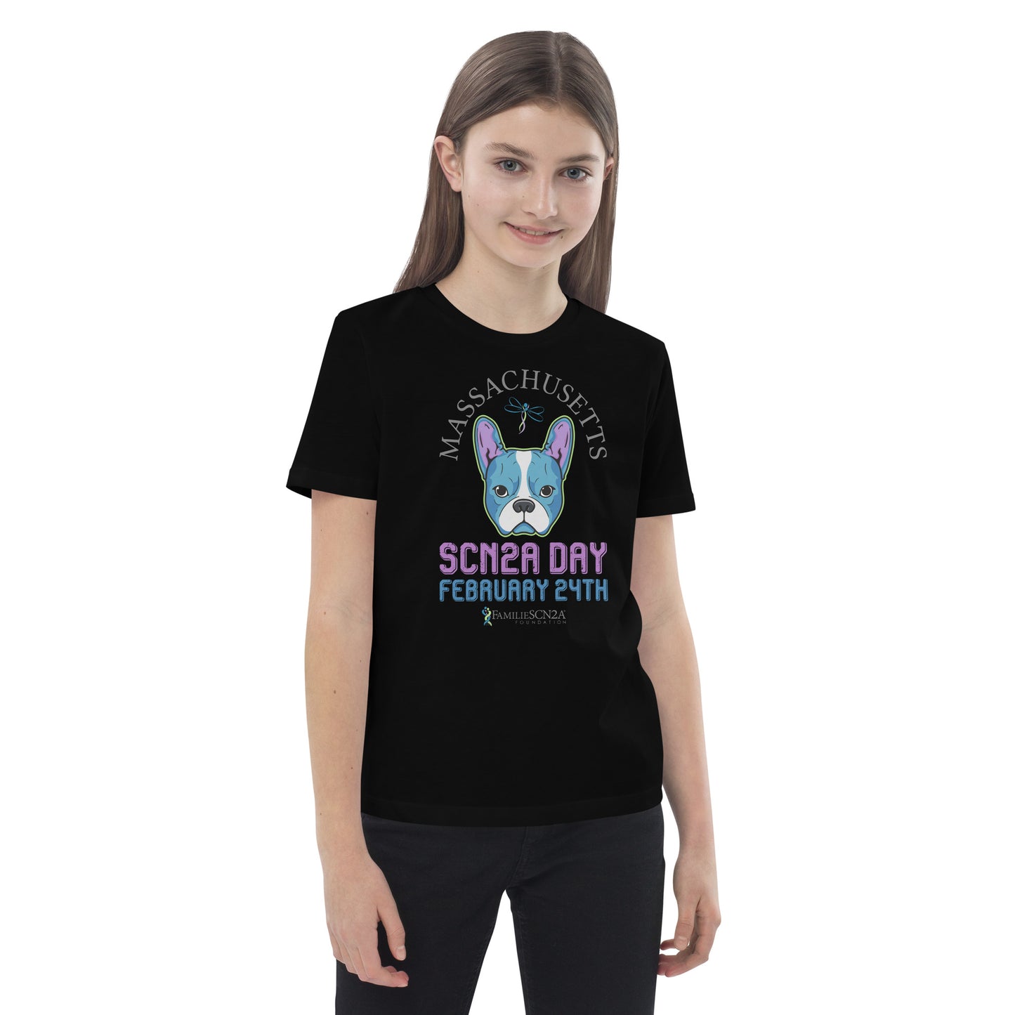 Youth - Massachusetts SCN2A Day State Shirt