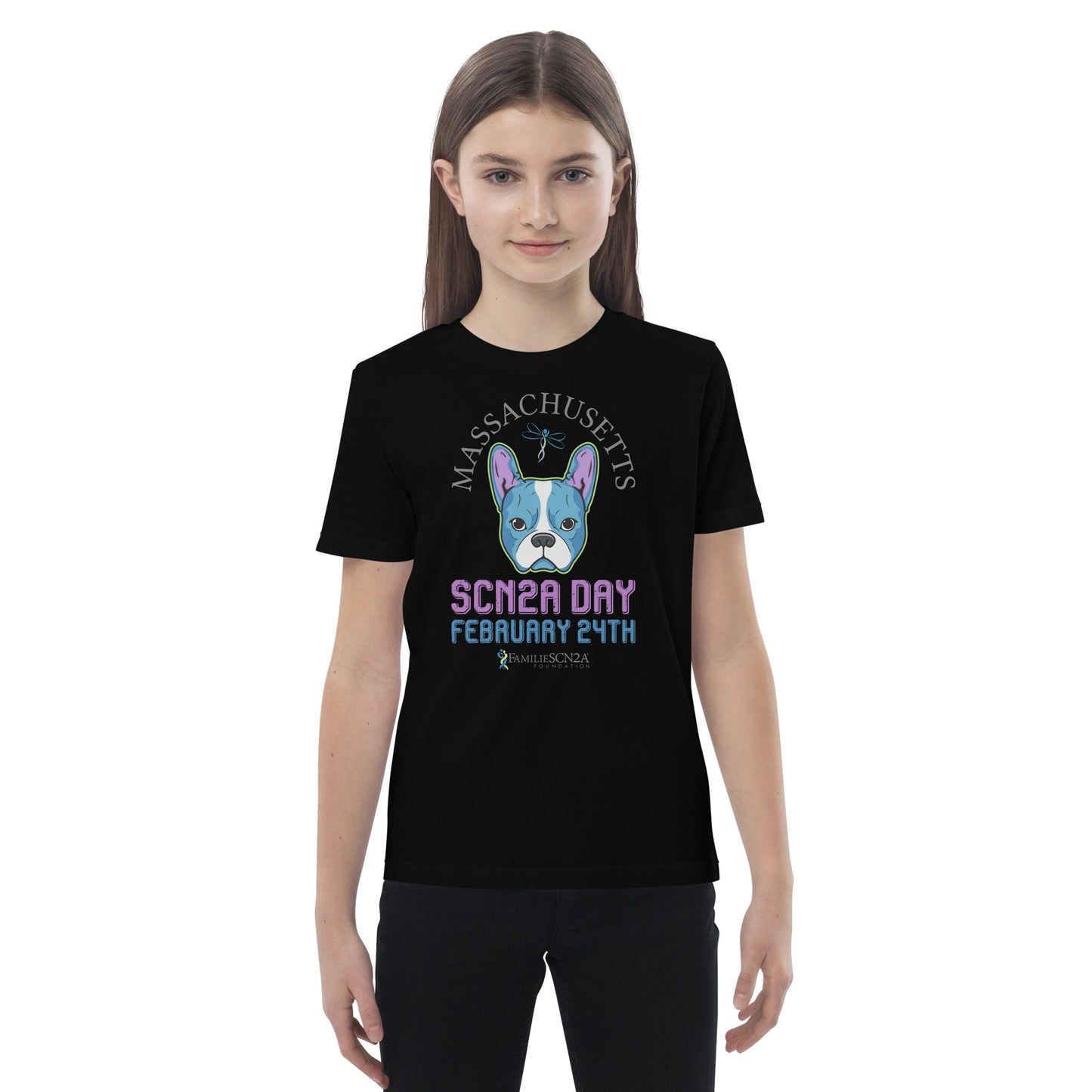 Youth - Massachusetts SCN2A Day State Shirt