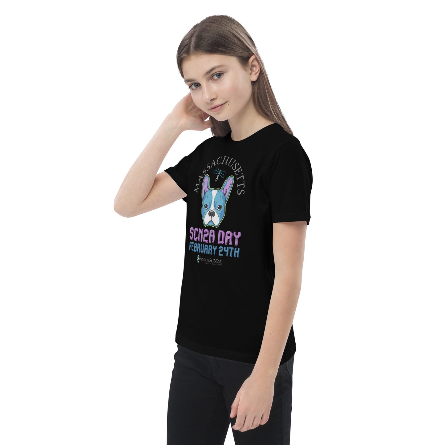 Youth - Massachusetts SCN2A Day State Shirt