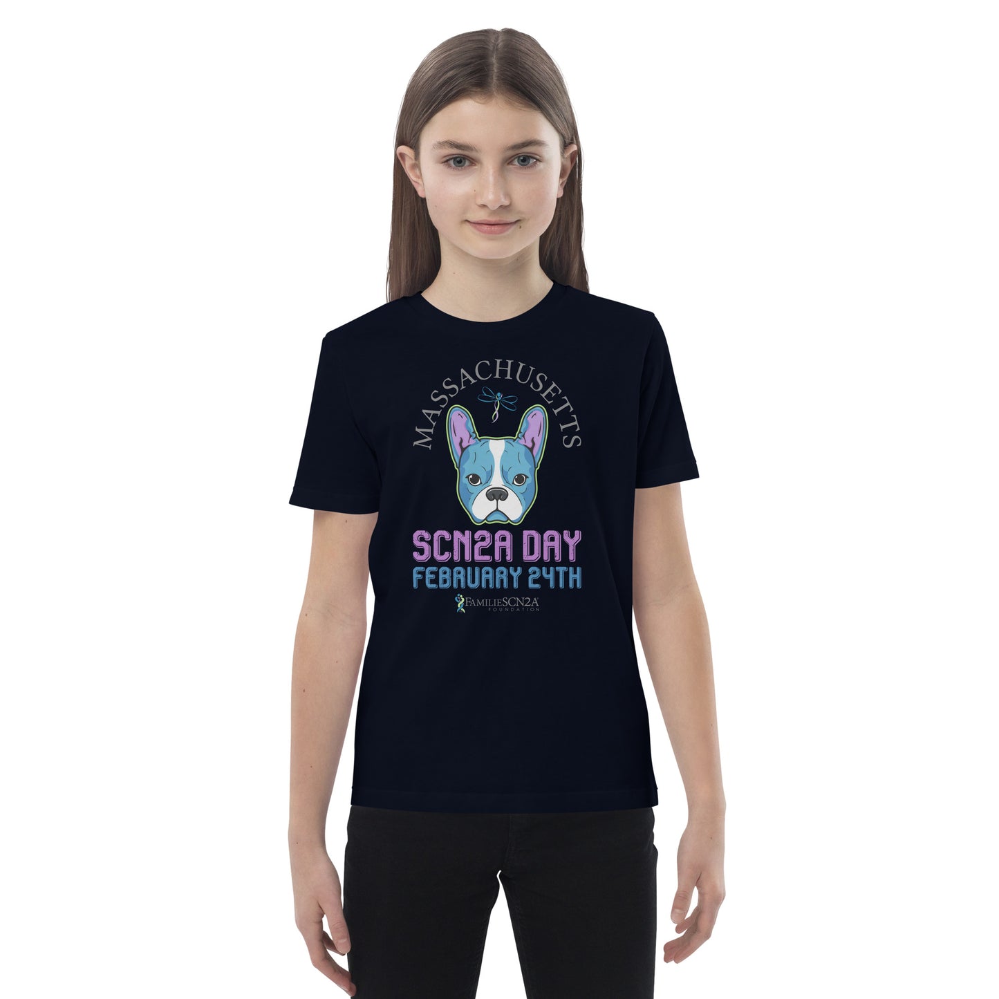 Youth - Massachusetts SCN2A Day State Shirt