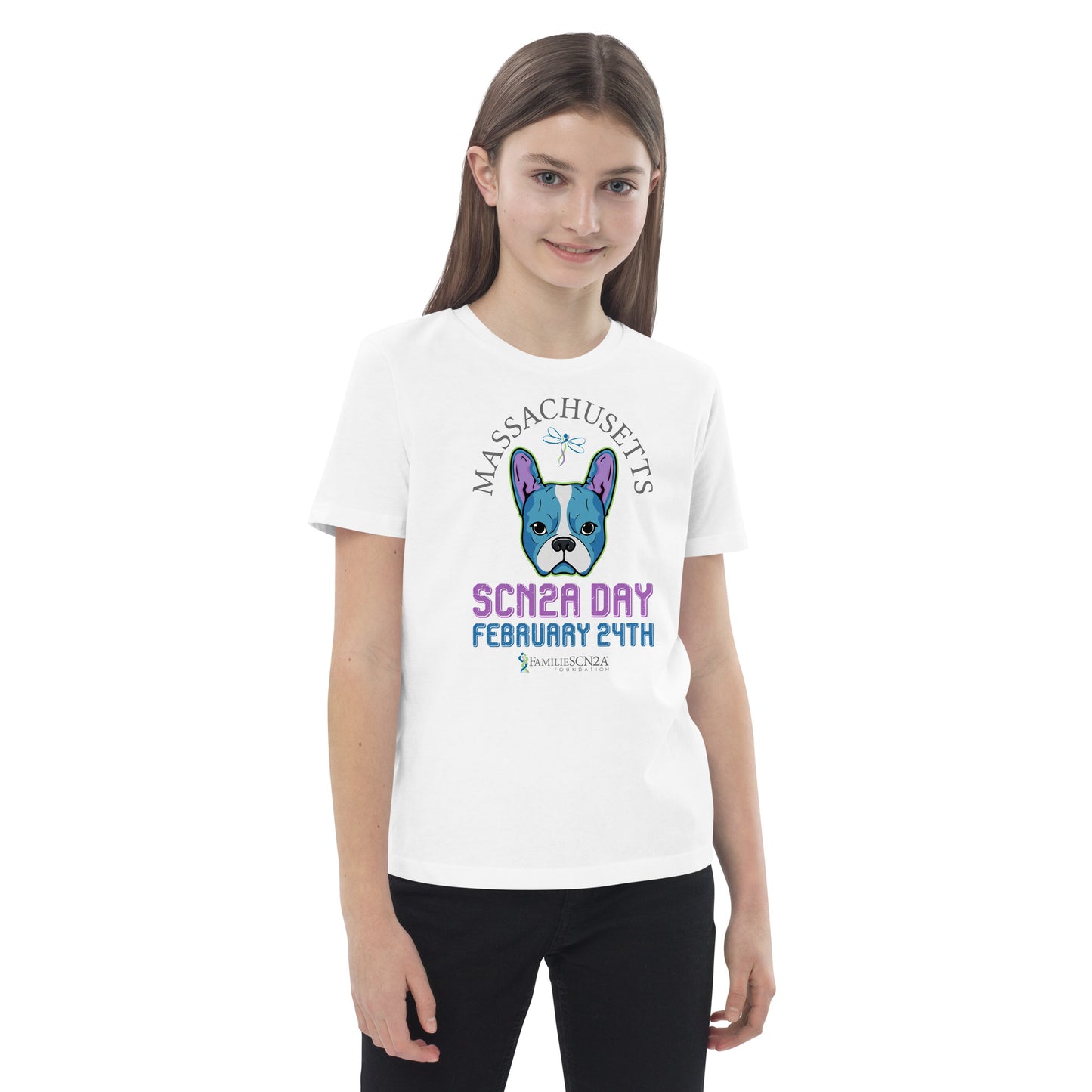 Youth - Massachusetts SCN2A Day State Shirt