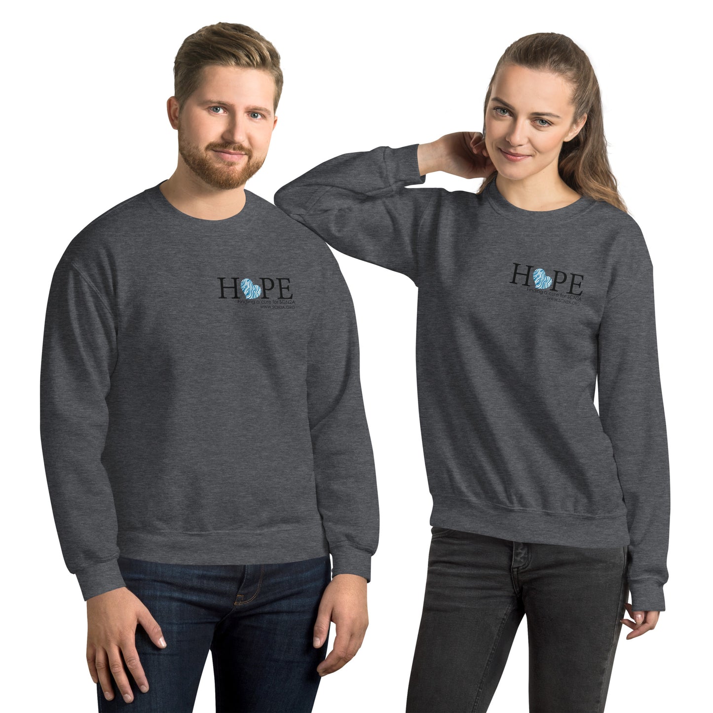 HOPE w/blue heart Unisex Sweatshirt