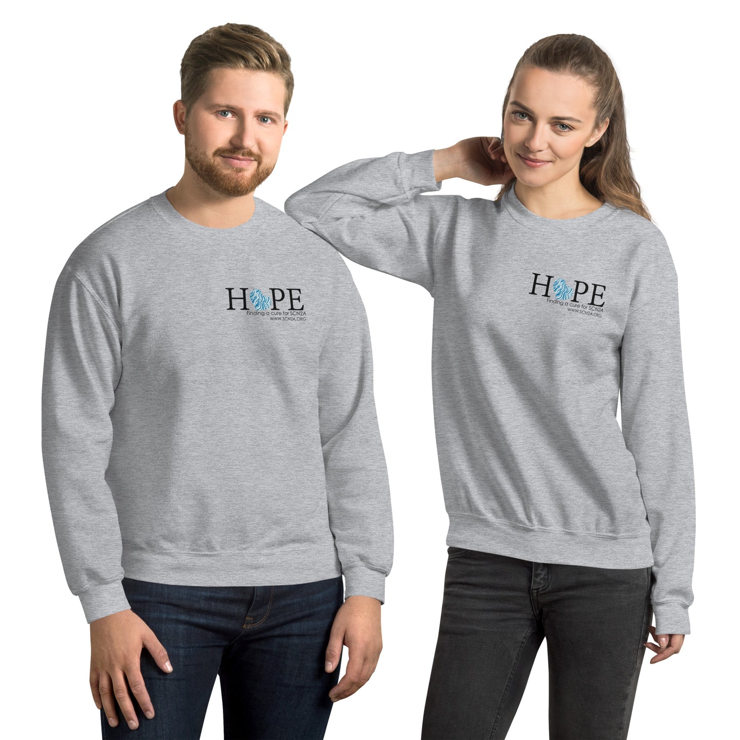 HOPE w/blue heart Unisex Sweatshirt
