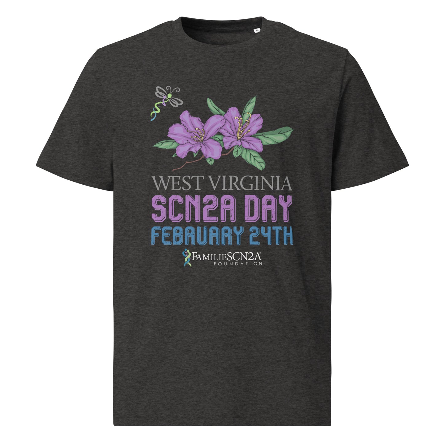 West Virginia SCN2A Day State Shirt
