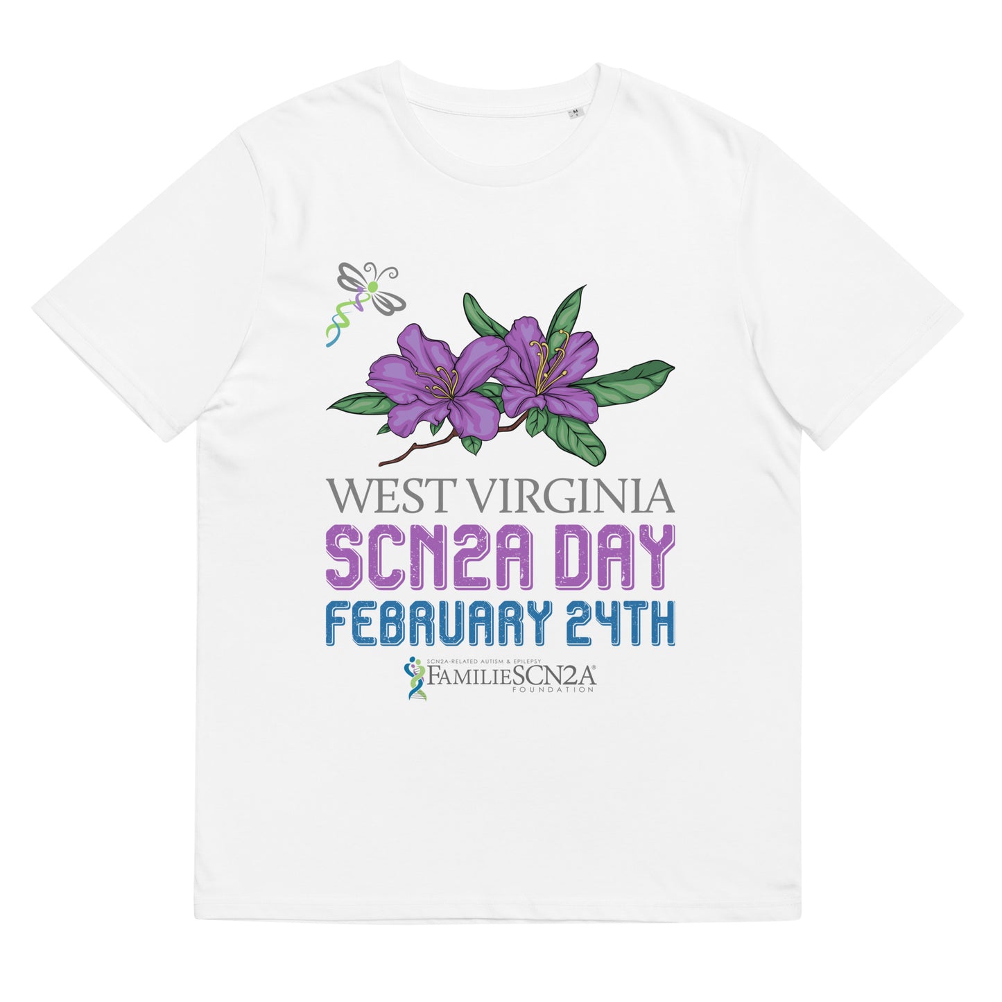 West Virginia SCN2A Day State Shirt