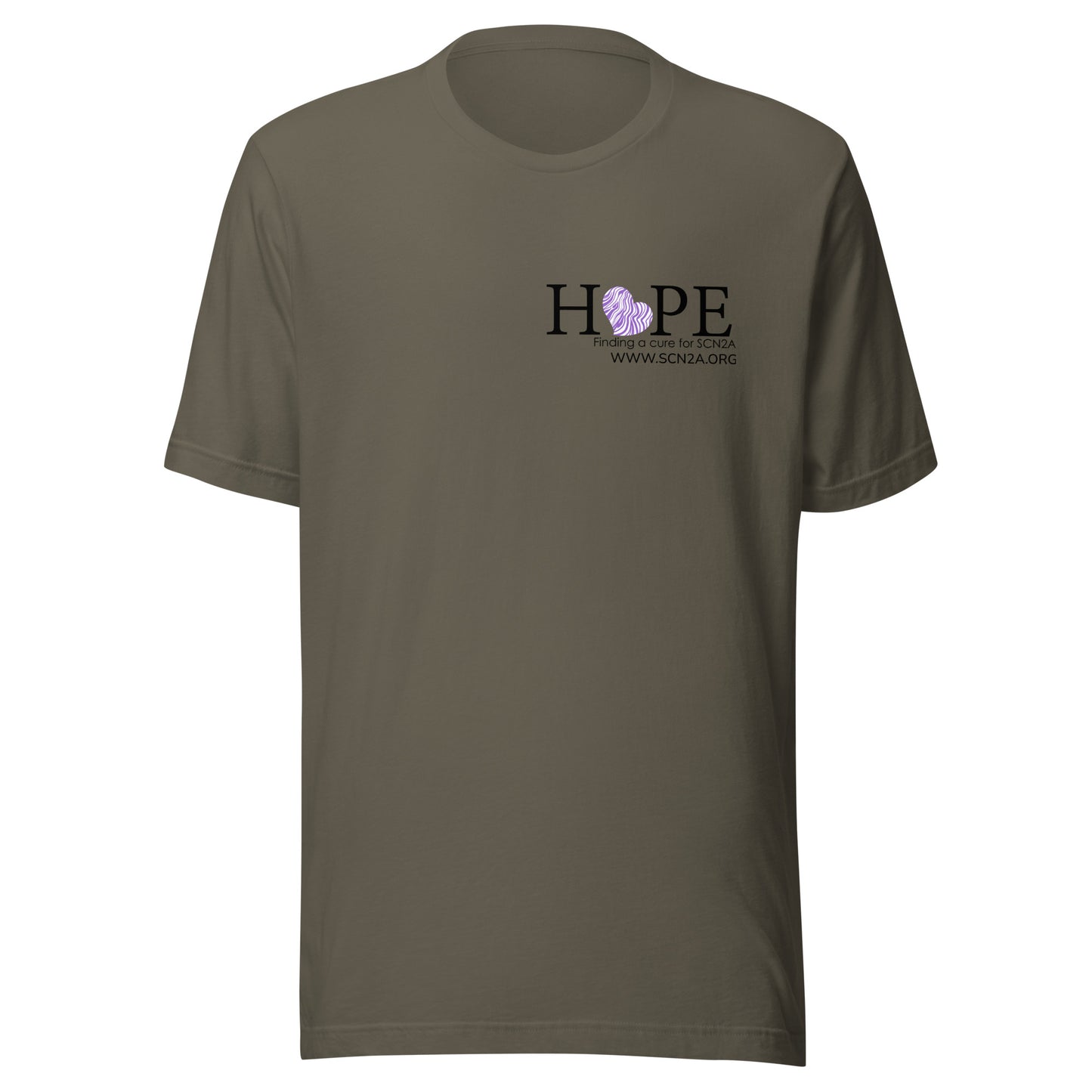 HOPE w/purple heart Unisex t-shirt
