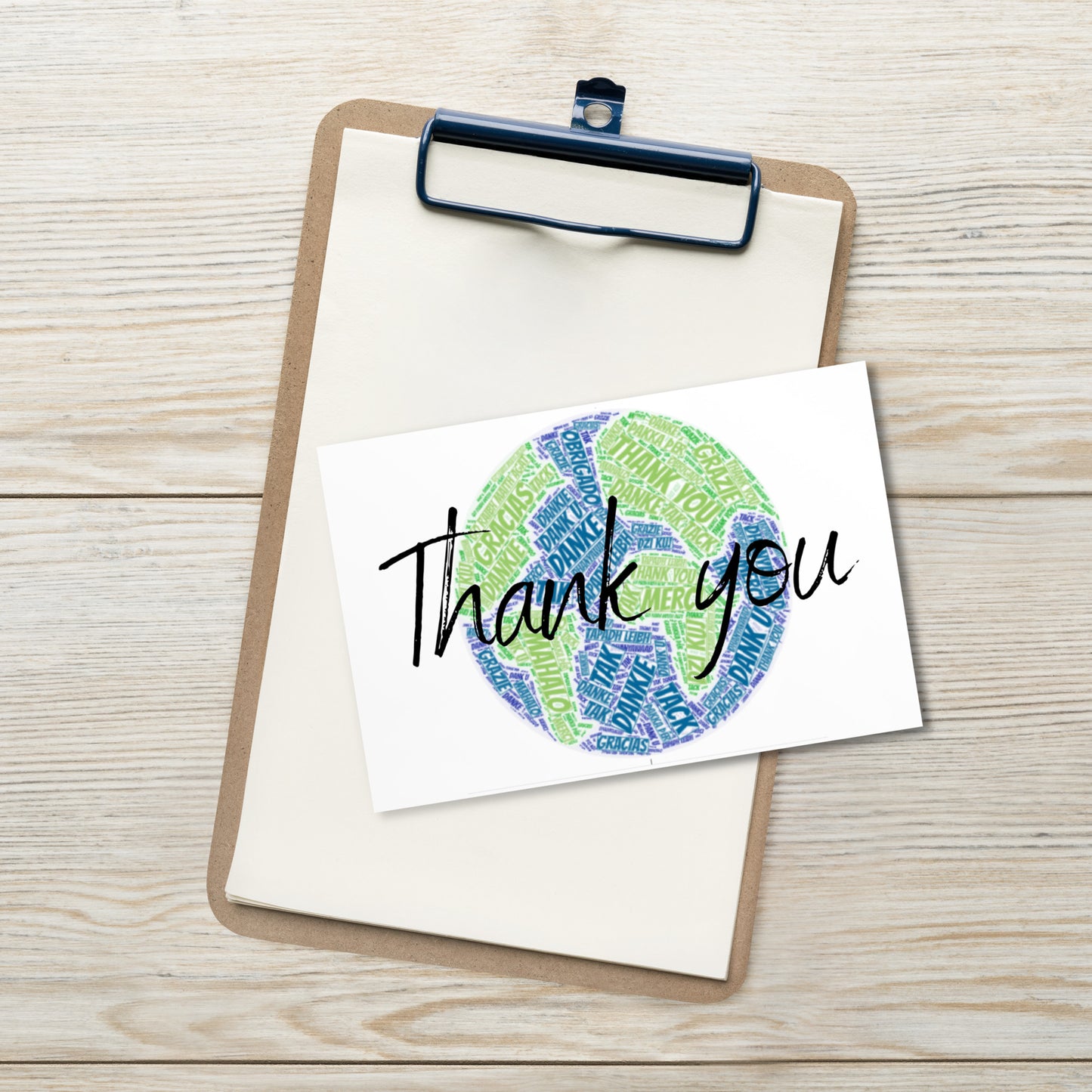 Global Thank You Postcard 4x6