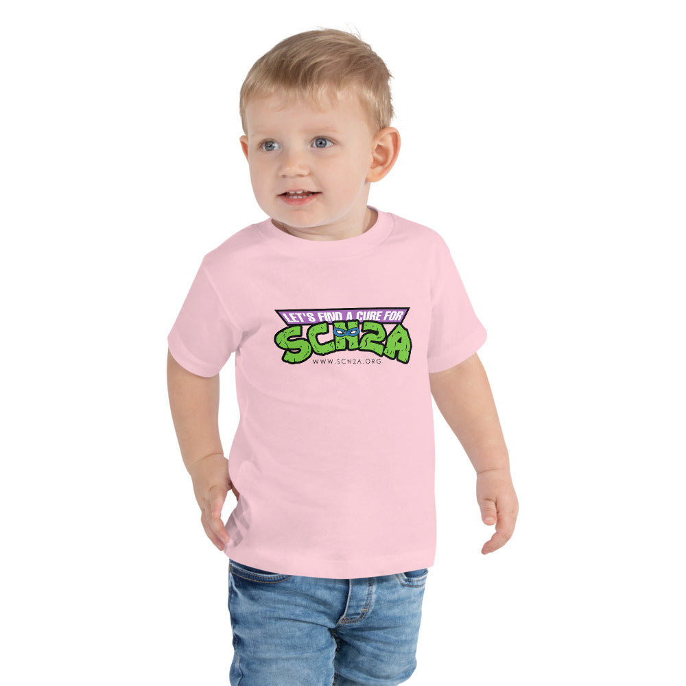 Toddler Short Sleeve "Find A Cure" Ninja T-Shirt