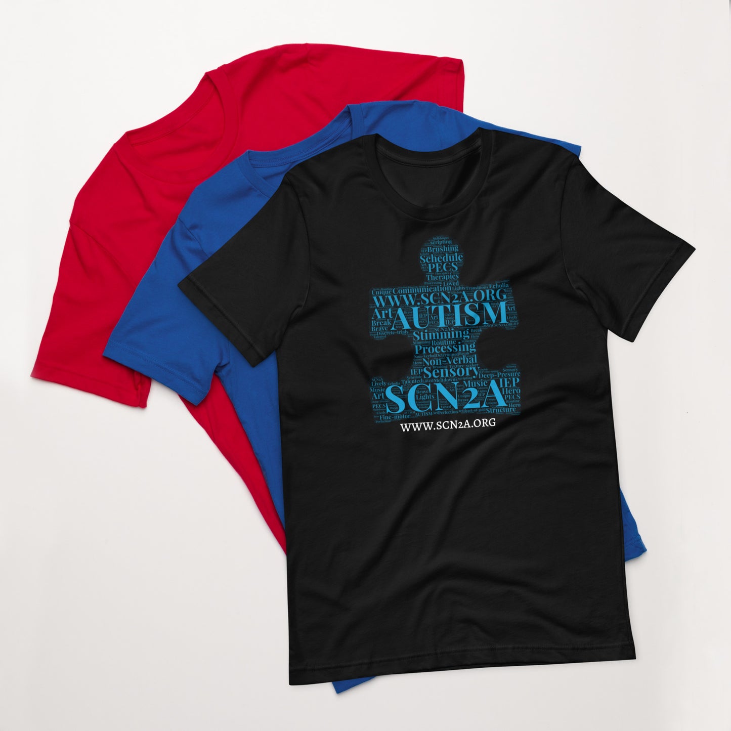 SCN2A Autism Word Cloud Unisex t-shirt