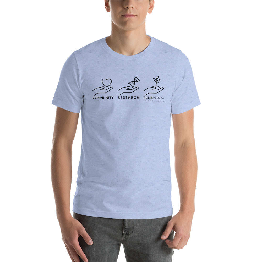 Community Research Cure - Black Lettering Short-sleeve unisex t-shirt