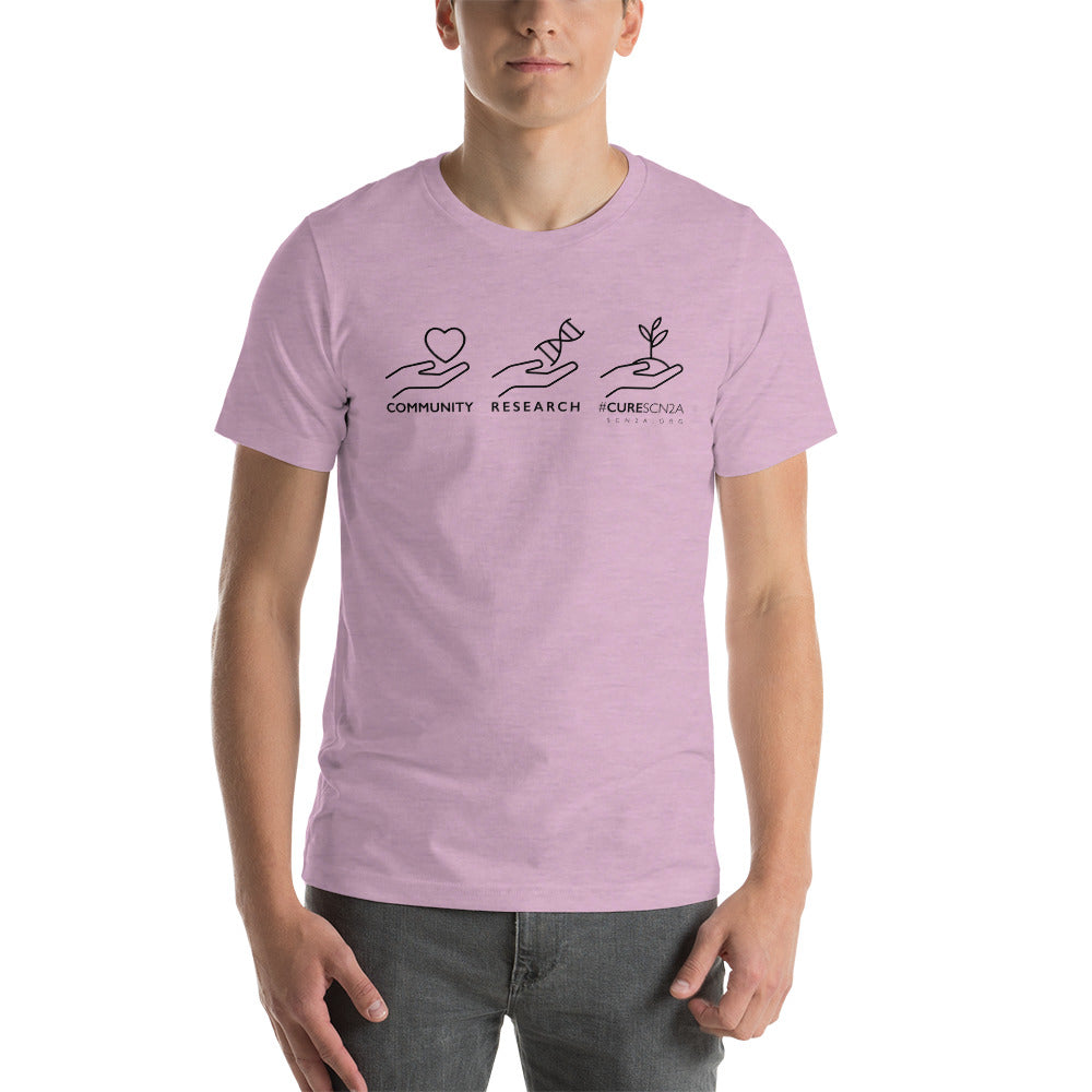 Community Research Cure - Black Lettering Short-sleeve unisex t-shirt