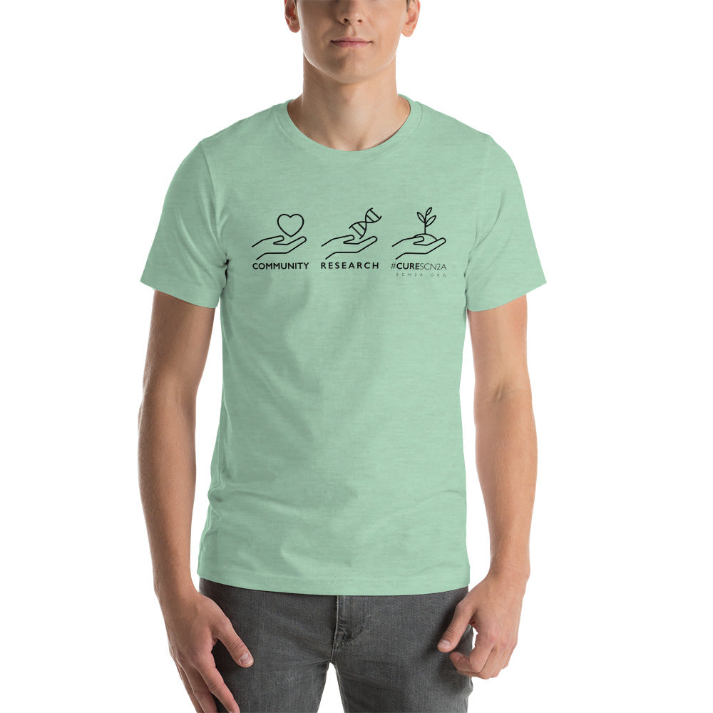 Community Research Cure - Black Lettering Short-sleeve unisex t-shirt
