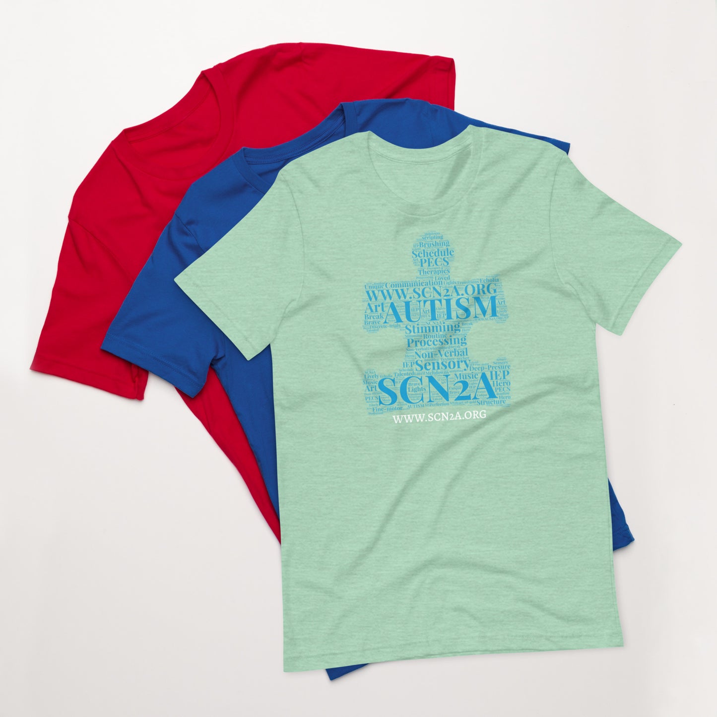 SCN2A Autism Word Cloud Unisex t-shirt