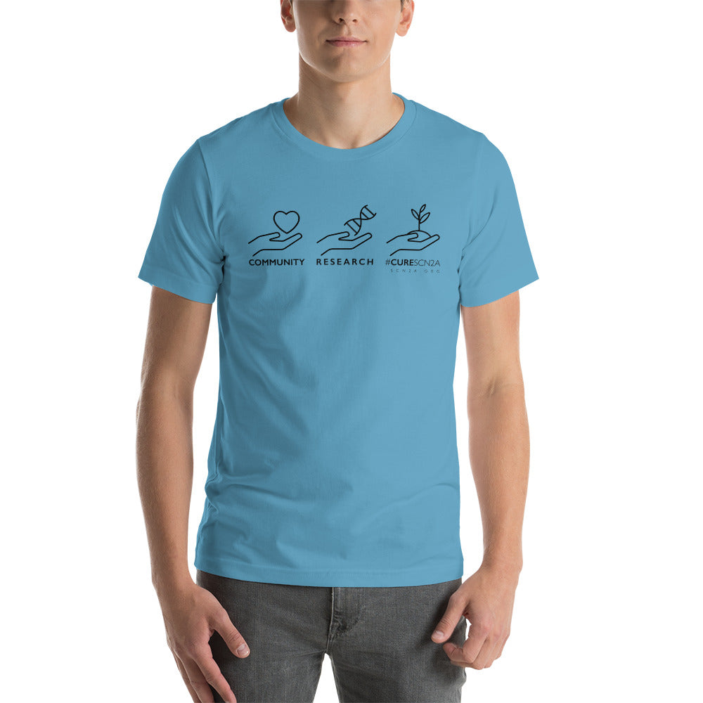 Community Research Cure - Black Lettering Short-sleeve unisex t-shirt