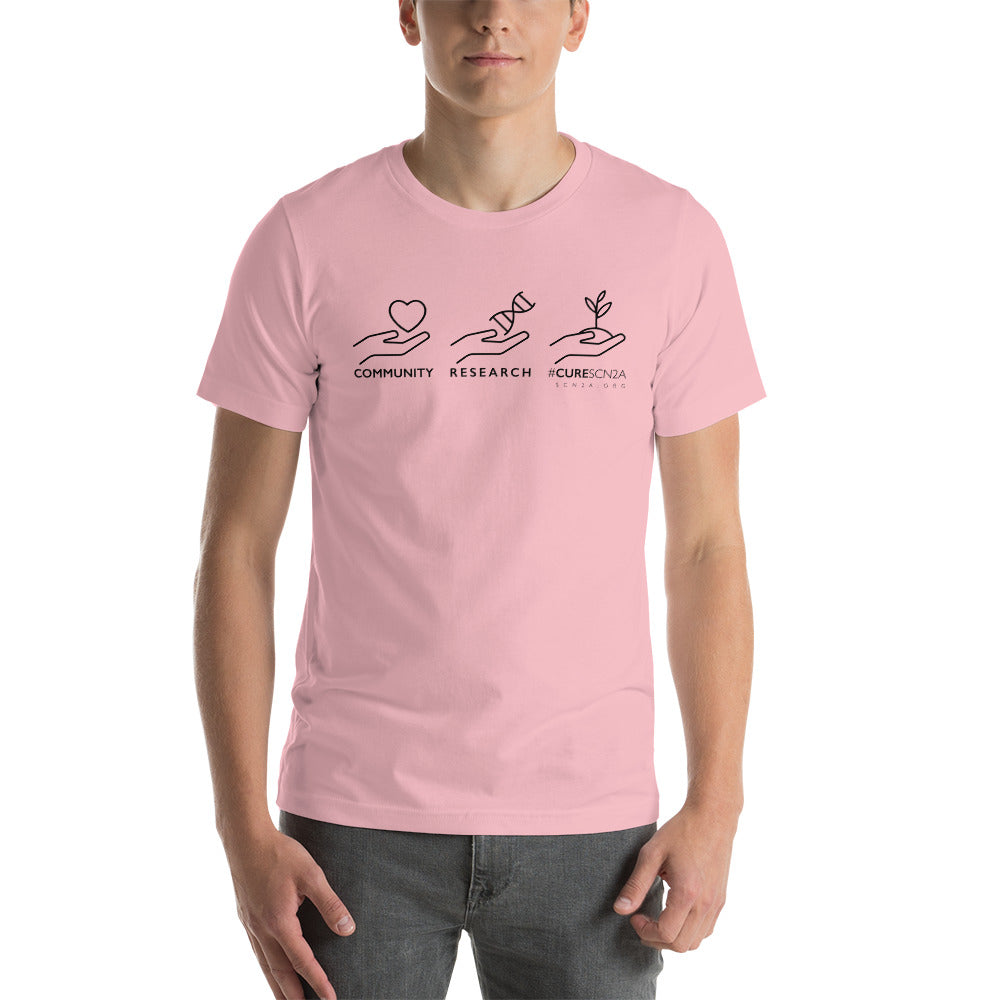 Community Research Cure - Black Lettering Short-sleeve unisex t-shirt