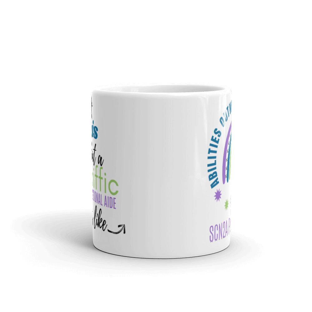 White glossy mug "Paraprofessional Aide"