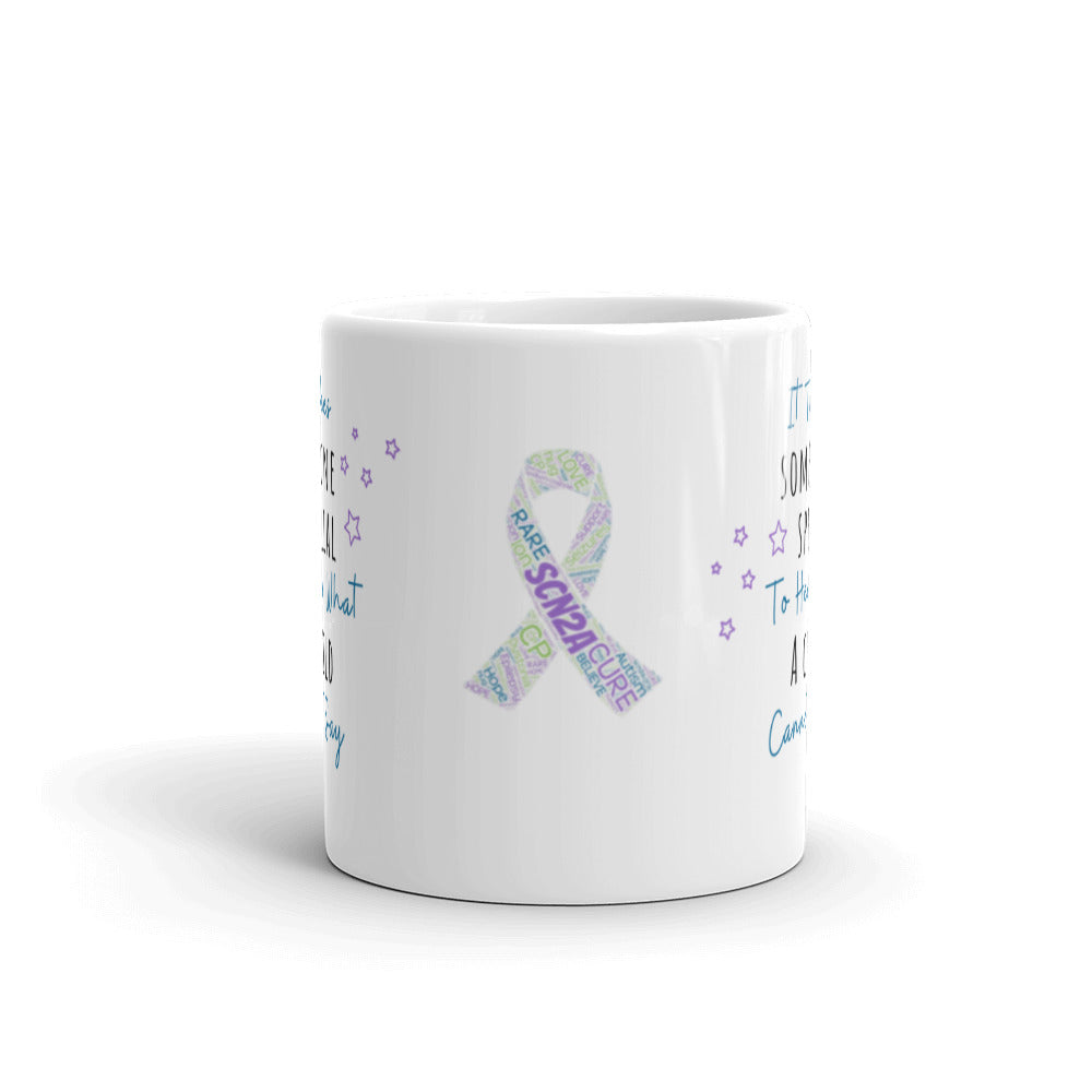 White glossy mug "Takes Someone Special"