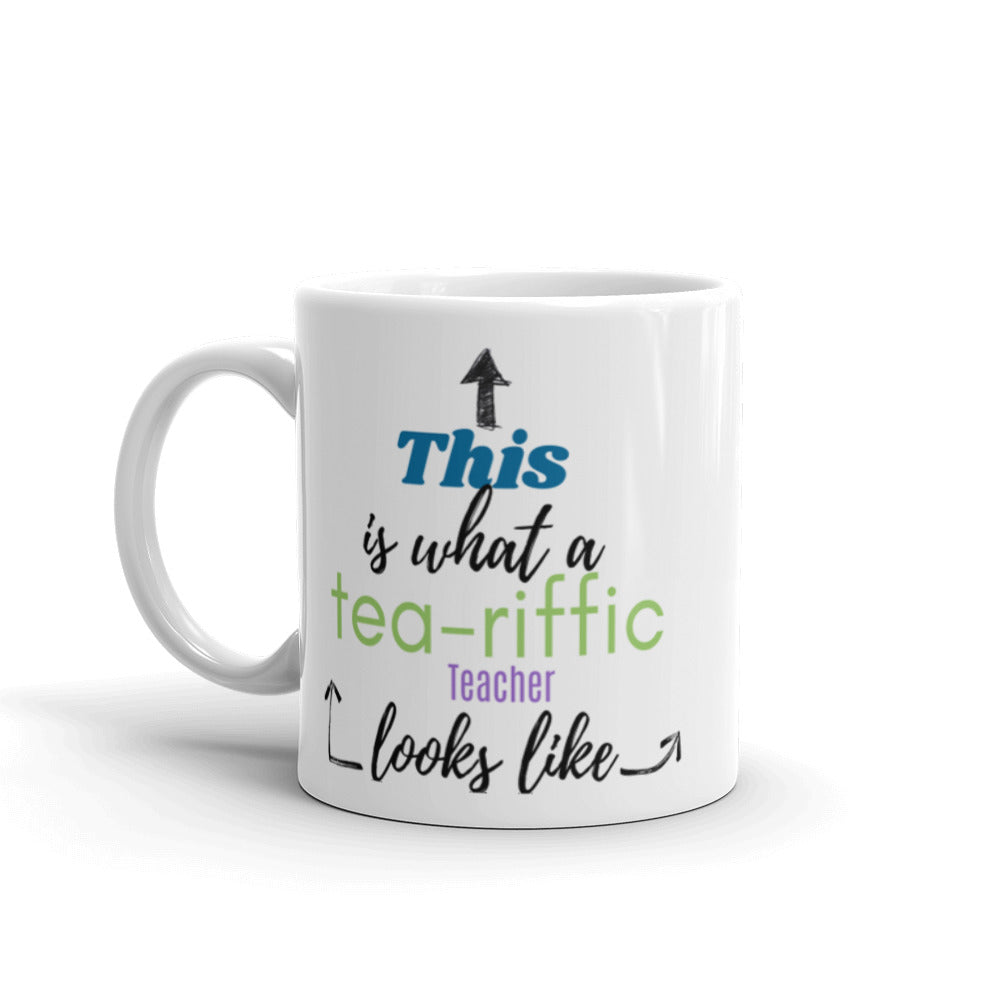 White glossy mug "Teacher"