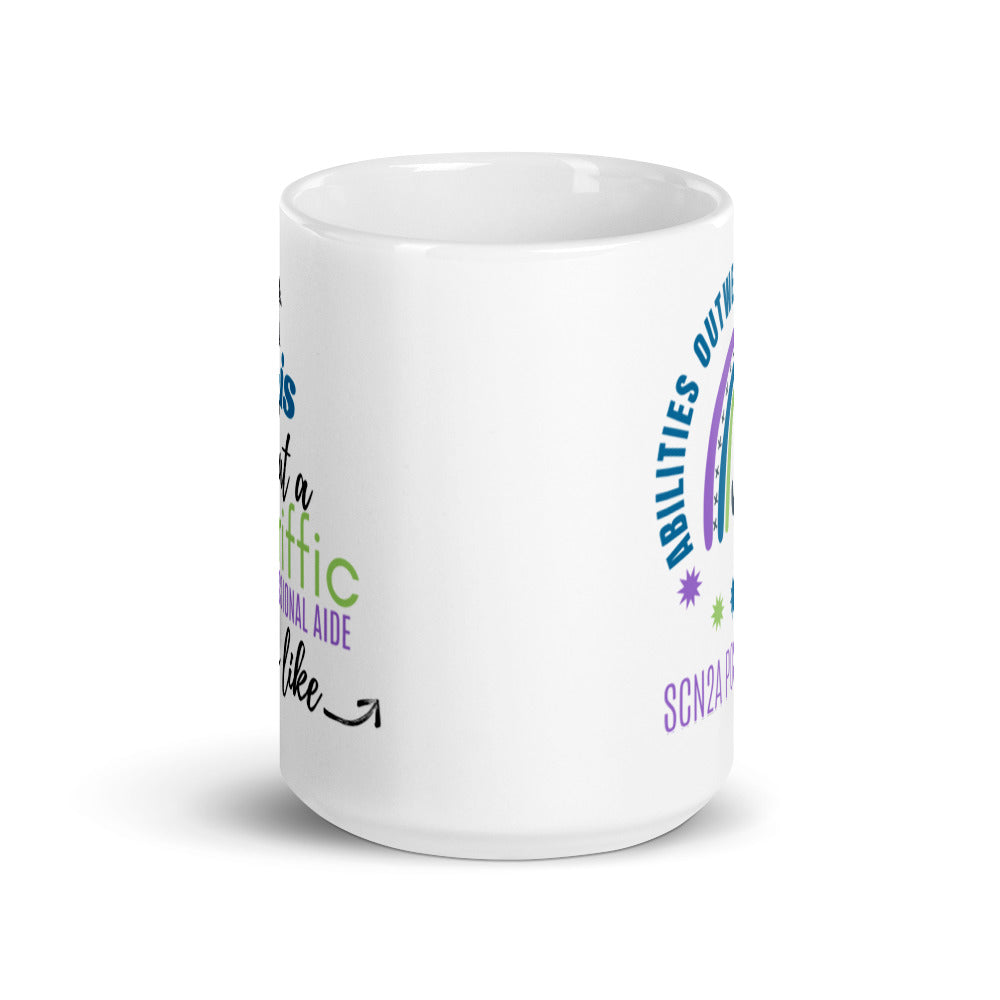 White glossy mug "Paraprofessional Aide"