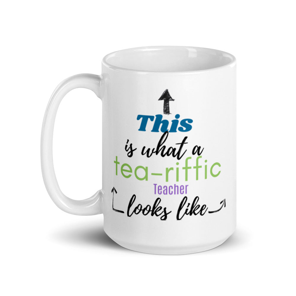 White glossy mug "Teacher"