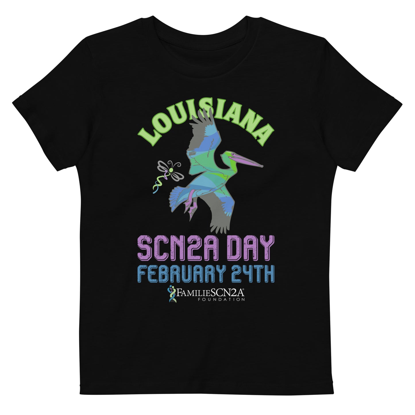 Youth - Louisiana SCN2A Day State Shirt
