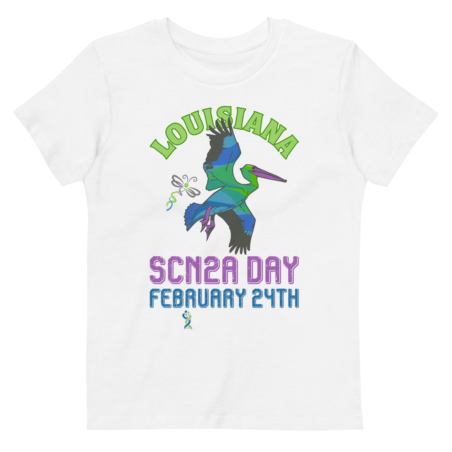 Youth - Louisiana SCN2A Day State Shirt