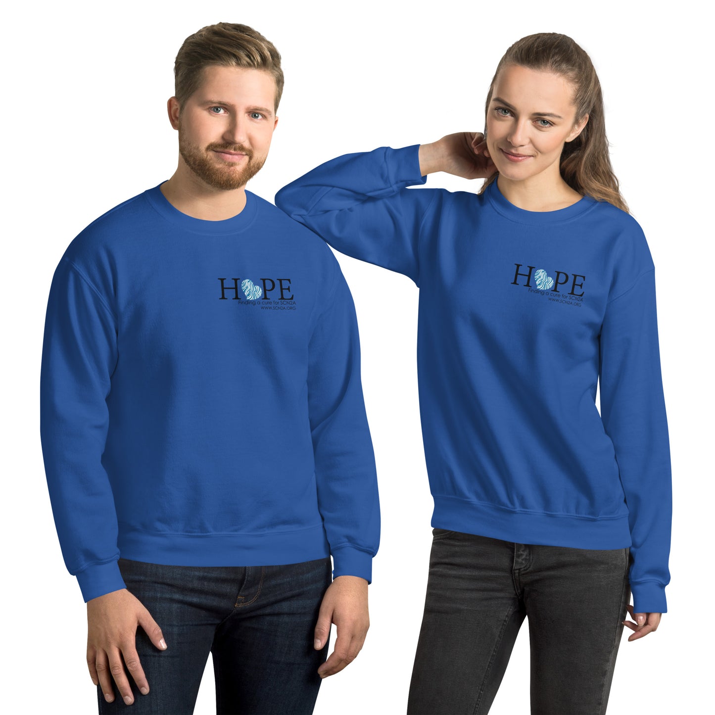 HOPE w/blue heart Unisex Sweatshirt