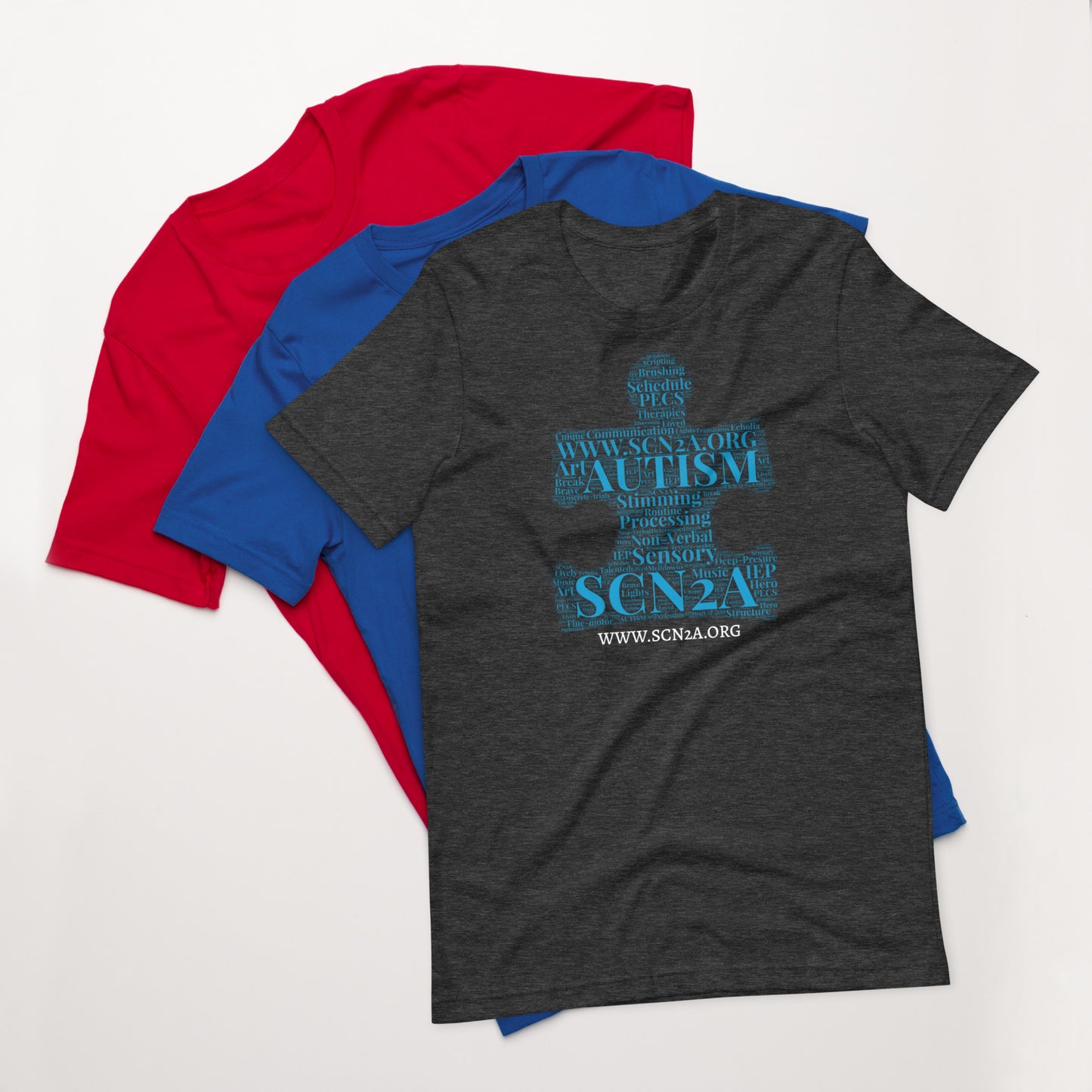 SCN2A Autism Word Cloud Unisex t-shirt