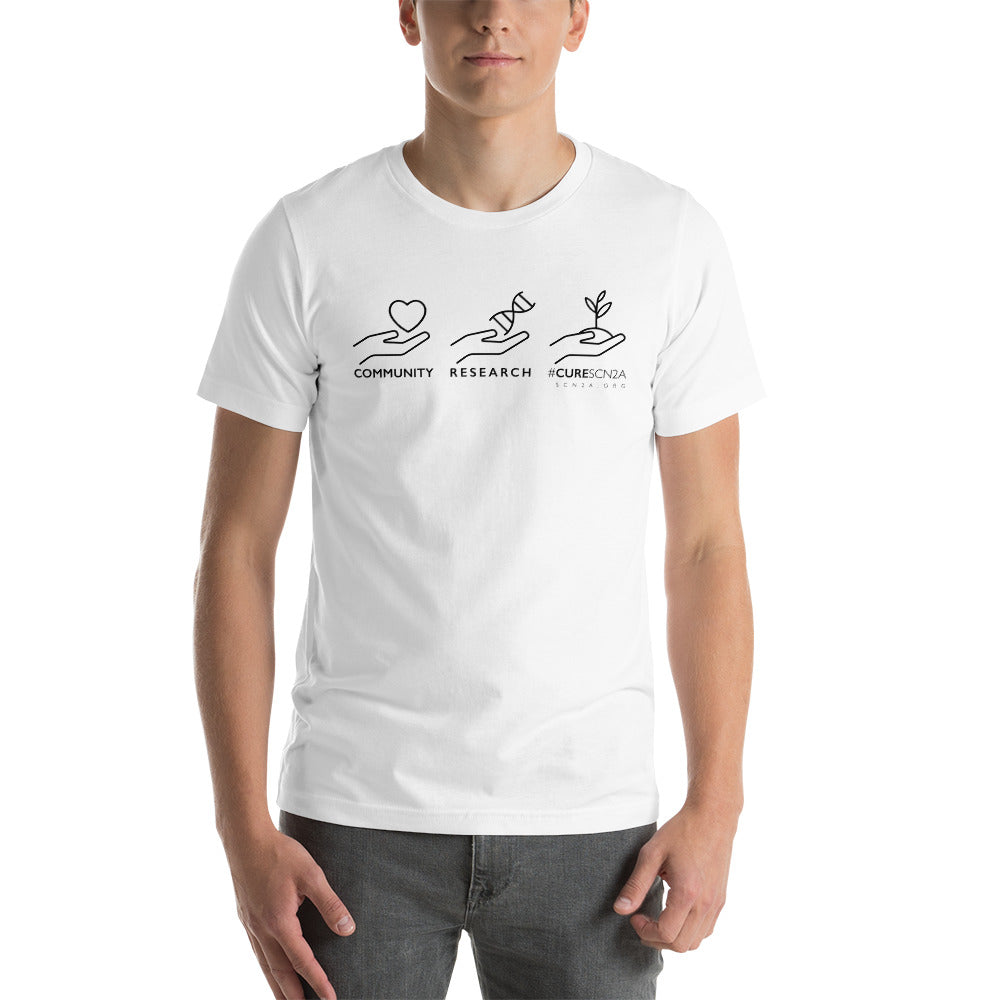 Community Research Cure - Black Lettering Short-sleeve unisex t-shirt
