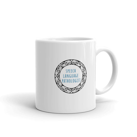 White glossy mug "Speech Therapist Gift"