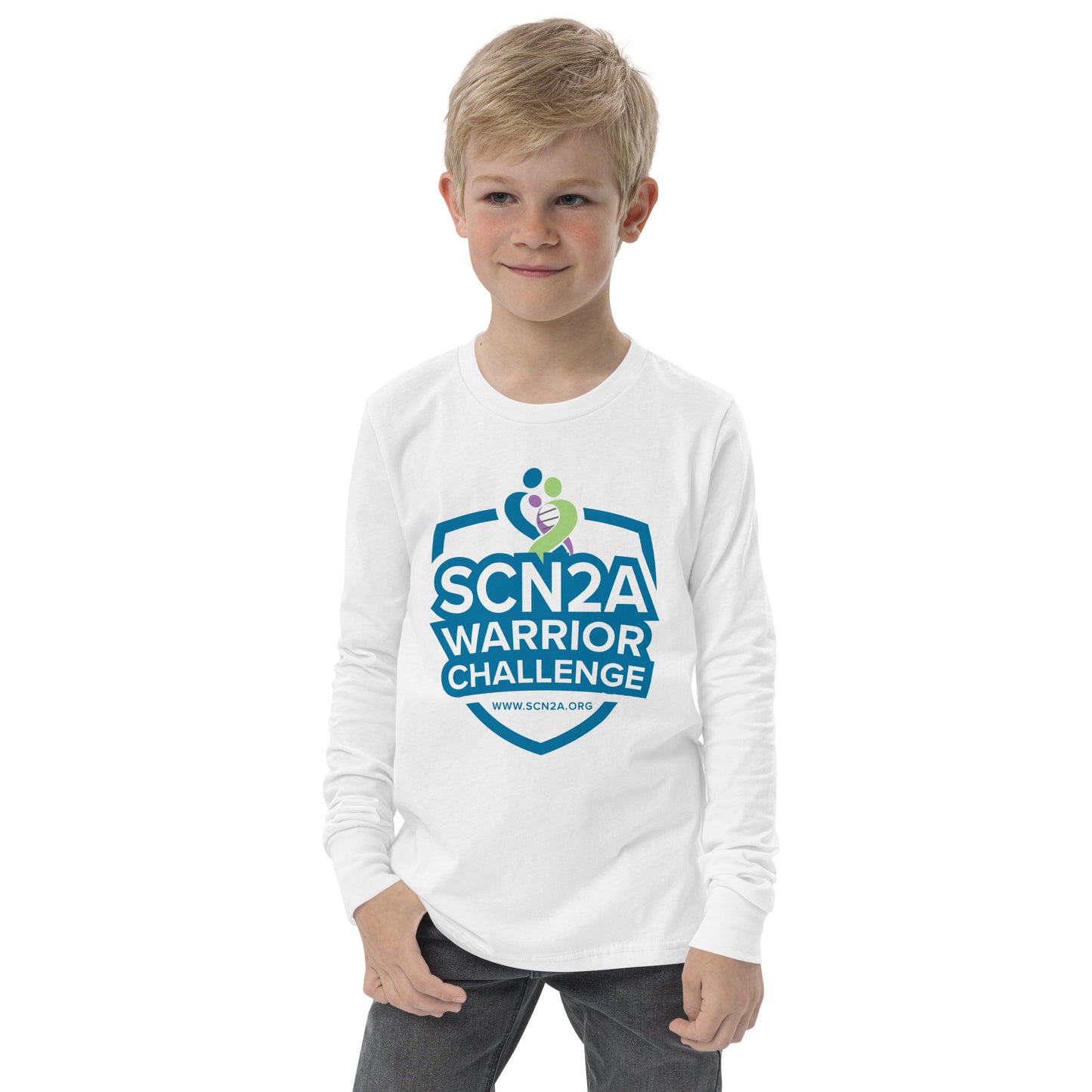 Youth Warrior Challenge (Personalize w/Team Name) long sleeve tee
